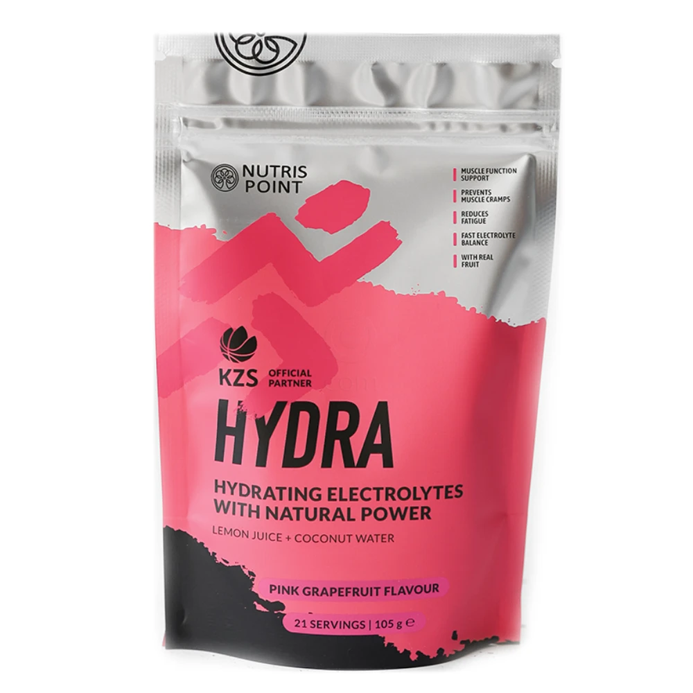 Nutrispoint Hydra, elektroliti z limoninim sokom - roza grenivka (105 g)